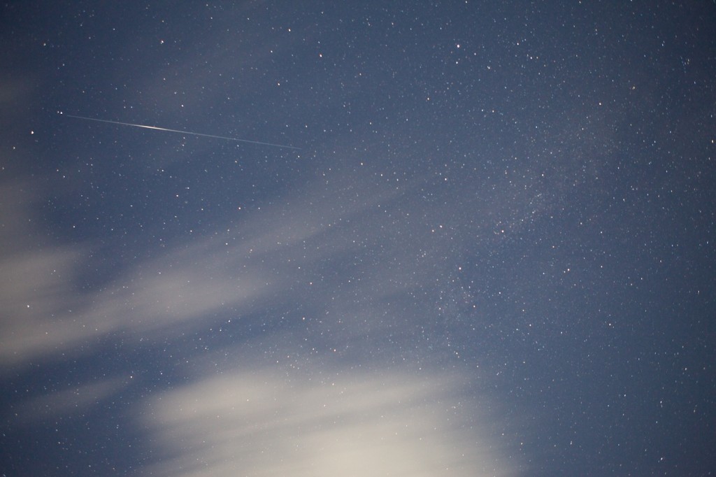 Night, Shooting Star, Stars, long exposure, 