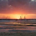 Australia, evening, melbourne, pier, sea, St Kilda, sunset, victoria